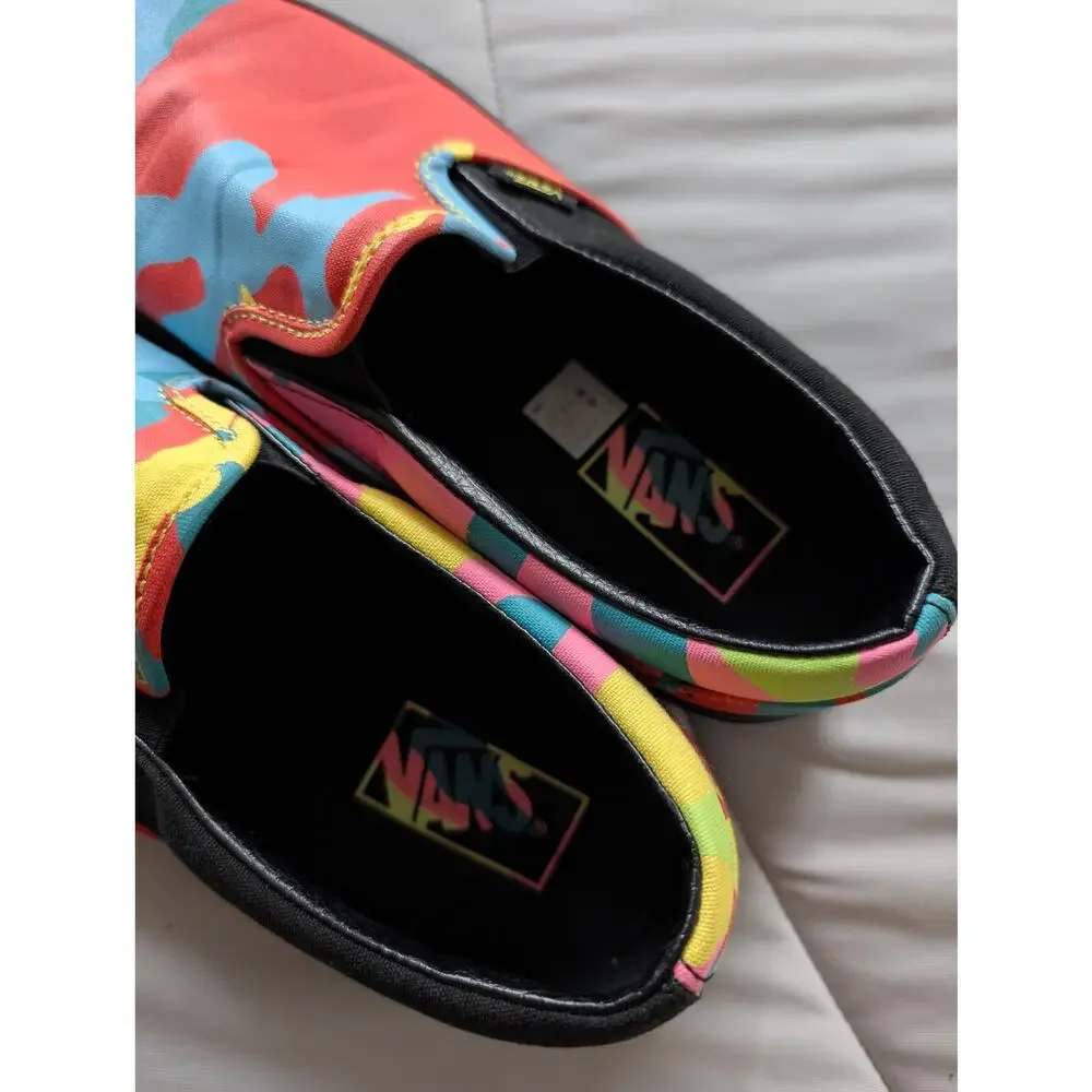 Vans Classic Slip-On Neon Camo Multi Men's 8 / Women's 9.5